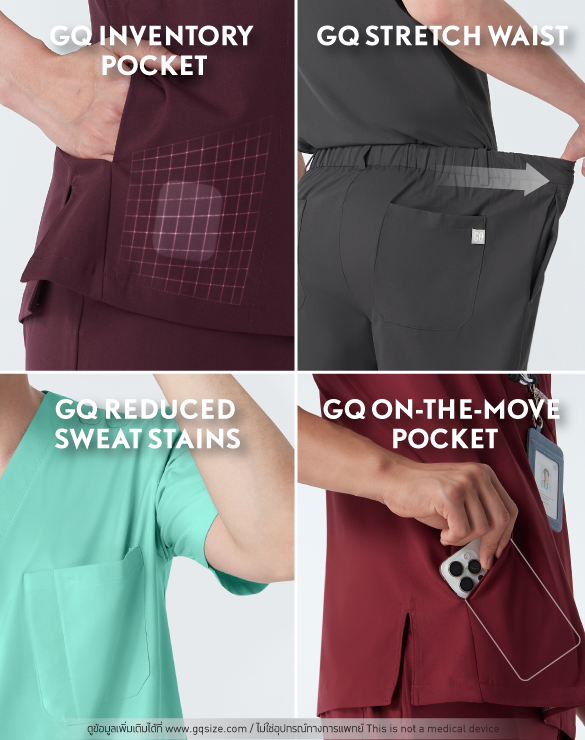 GQ Pro Med Men Scrub Shirt  (Premium)